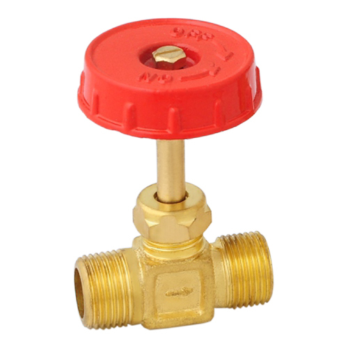 Lpg Nozzle Valves - Brass Material, Various Sizes Available | Golden Finish, Industrial Gas Usage, Superior Performance