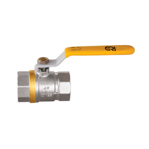 Brass Check And Ball Valve - 2 Inch Size, Medium Pressure Performance | Durable Brass Material, Yellow and Chrome Finish, Ideal for Water and Gas Applications
