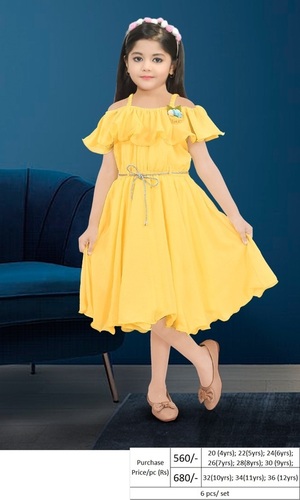 Girls cotton frock - 11