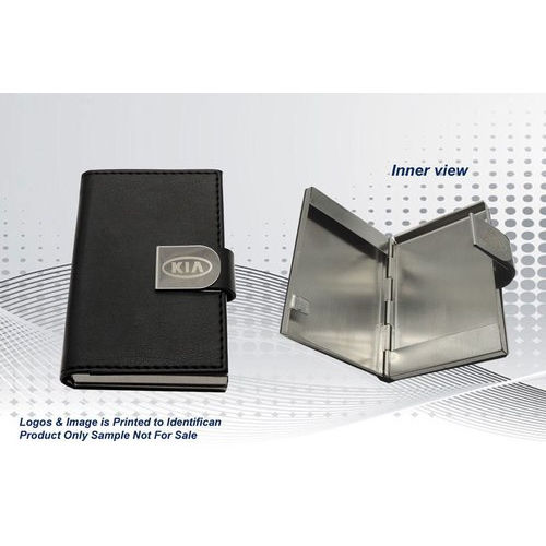 Black Leather Card Holder