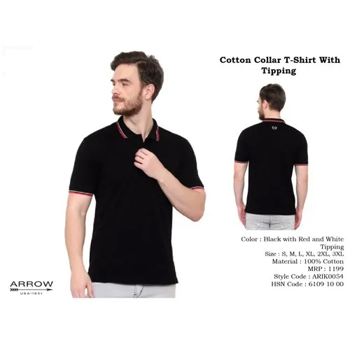 Cotton With Tipping T shirt