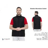 Black U.s.polo Bomber Sleeveless Jacket