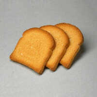 Crunchy Wheat Rusk - Solid Form, Sweet Flavor , Eggless Delightfully Crispy Wheat Snack In Convenient Piece Shape For Enjoyable Snacking