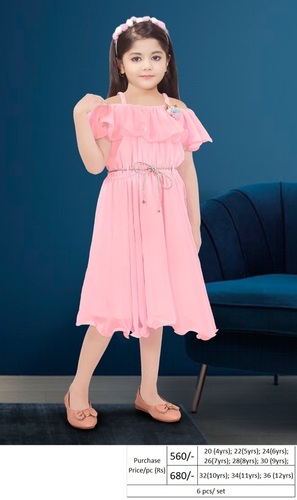 Girls cotton frock - 13