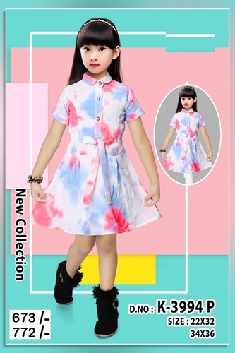 Girls cotton frock - 14