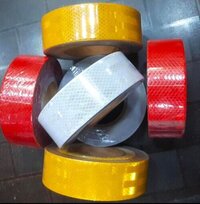 Reflective Tape - 2 Inch Width, 42 Meter Length, Color Options: Blue, Red, White, Yellow | Manual Function, Safety Usage, Warranty Included