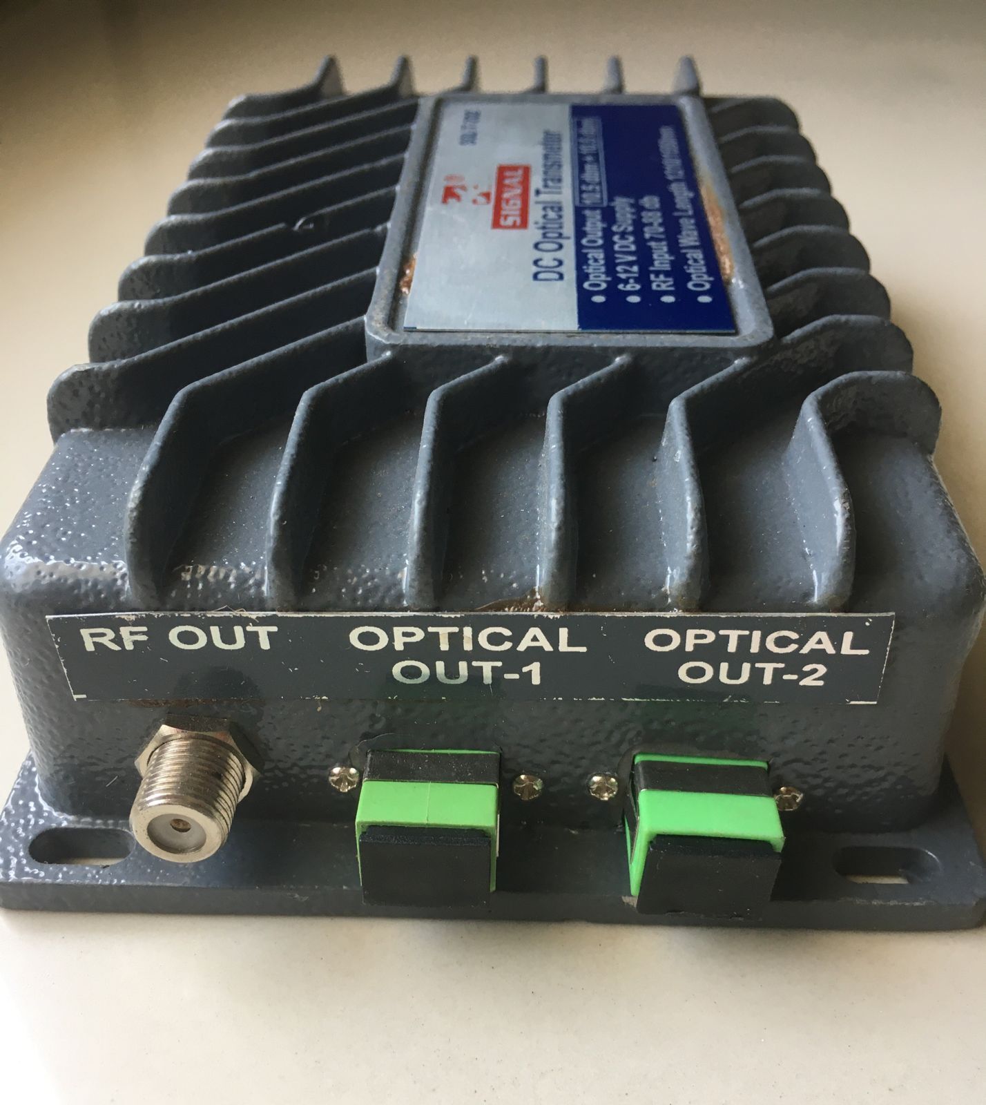 DC OPTICAL TRANSMITTER 10 plus 10 dBm