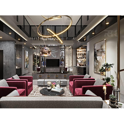 Luxurious Living Room Interior Design Service