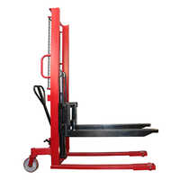Manual Stacker - Steel Body, Different Size Options, Red Finish | 1 Year Warranty, Ideal For Industrial Use