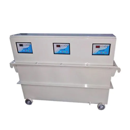 Three Phase Servo Voltage Stabilizer - AC Current Type, Meter Display | Protects Equipment from Voltage Fluctuations, Maintains Power Supply Quality