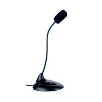 Computer Microphone - Black Color, 1-year Warranty For Domestic And Commercial Use