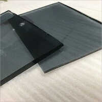 Black Tinted Glass - Coated Glass, Solid Structure, Polished Surface, Plain Pattern, Black Color | Ideal For Commercial Usage