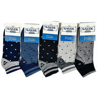 Lycra Cotton S Point Sneacker Socks - Lycra Cotton, Unisex, All Season, Color Options: Grey, Blue, Black, White | Breathable, Washable, Printed