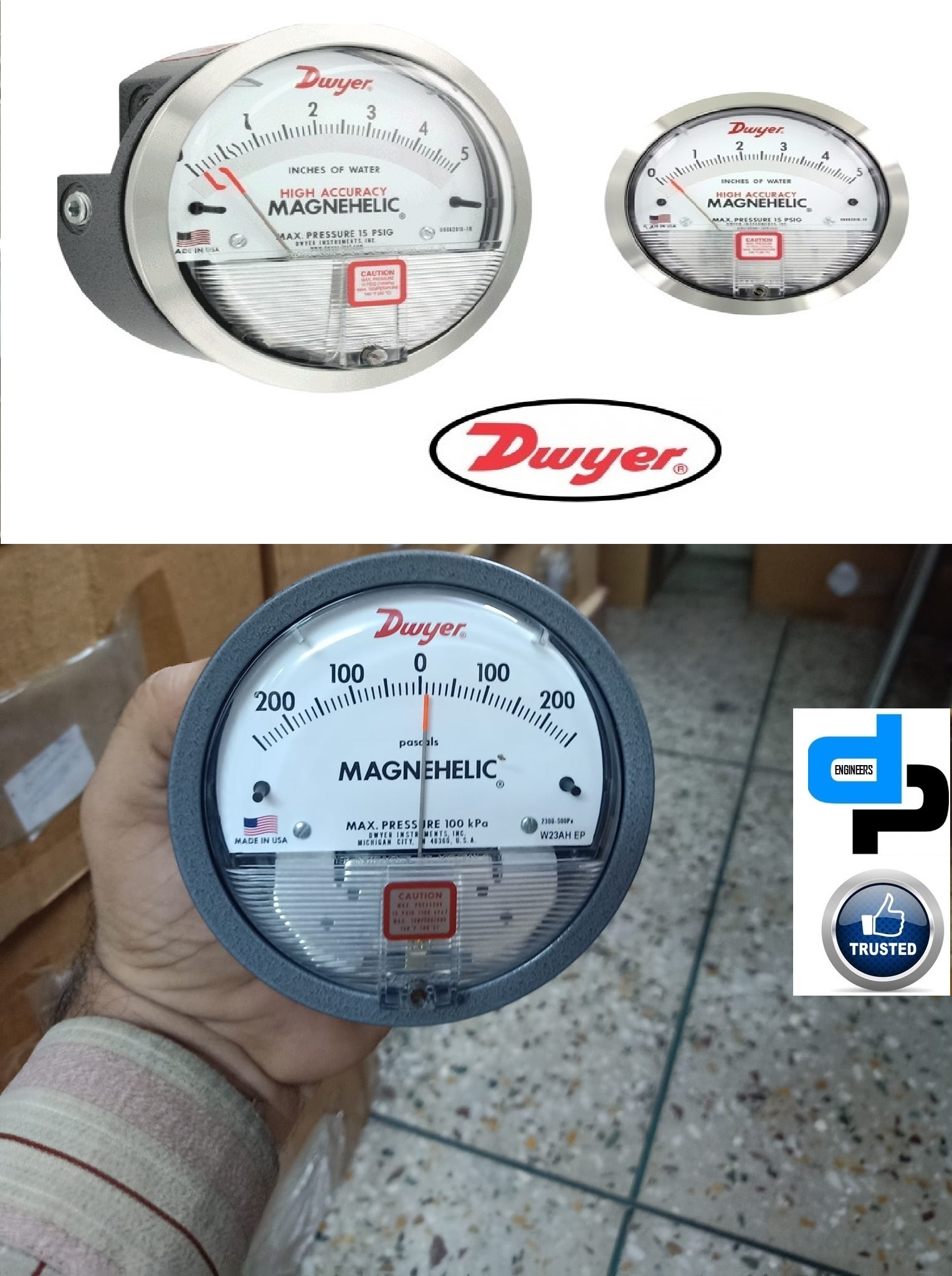 Series 2000 DWYER MAGNEHELIC Differential Pressure Gauges for Dehradun Uttarakhand