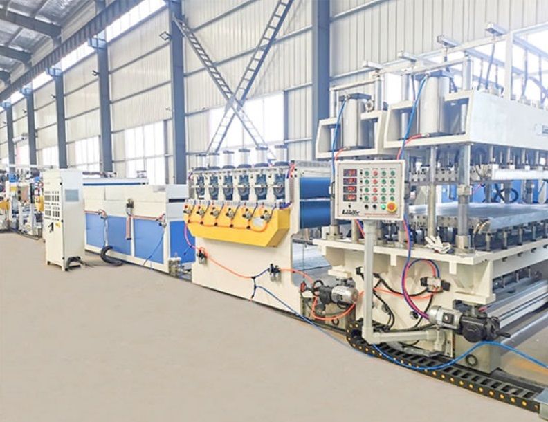 PC PET Solid Corrugated Sheet / Roof Tile Sheet Extrusion line