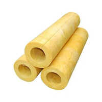Rockwool Pipe Section - Thermal Insulation ID 21.3 mm, Length 1200 mm, Yellow, Density 100 kg/m3, Thickness 25 mm, Working Temp Up to 750 Â°C 