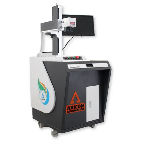 White Automatic Metal Laser Marking Machine