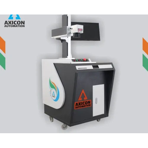 White Mild Steel Bearing Laser Marking Machine