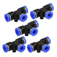 Push Tee Connector - Plastic Material , Different Sizes Available, Black Color, Ideal For Industrial Applications