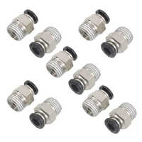 Pneumatic Push Fitting - Metal Material, Various Sizes Available, Silver Color | Intuitive Tube Connections For Inert Gases And Compressed Air Systems