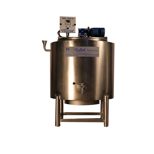 Silver Stainless Steel Milk Pasteurizer Tank