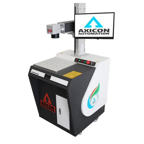 Utensils Laser Marking Machine - Fiber Laser Technology | New, Versatile Marking On Metals & Hard Plastics, Elegant Black And White Design