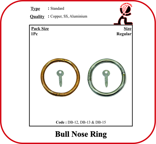 BULL NOSE RING - STAINLESS STEEL