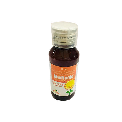 Medicold Syrup - Ingredients: Each 5 Ml Contain: Paracetamol -125mg Phenylephrine 2.5 Mg Cetrizine 2.5 Mg