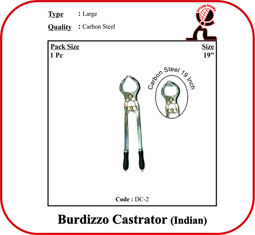 Burdizzo Castrator - Large (19" Inch) - Feature: Rust Free & Nut Bolt Is Easily Changeable & Adjustable.