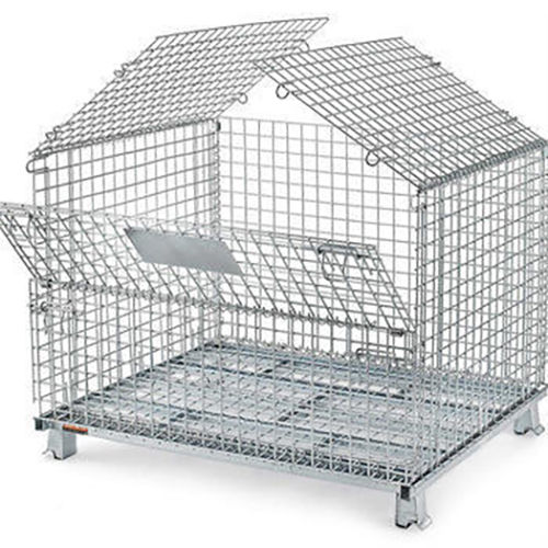 Zinc Wire Mesh Retention Cage Container