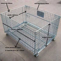Metal Storage Bin - Color: Silver