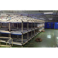 Industrial Abs Pipe Racks - Stainless Steel, Silver | Robust Design For Efficient Organization And Easy Accessibility