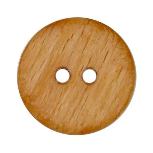 Round Wooden Button