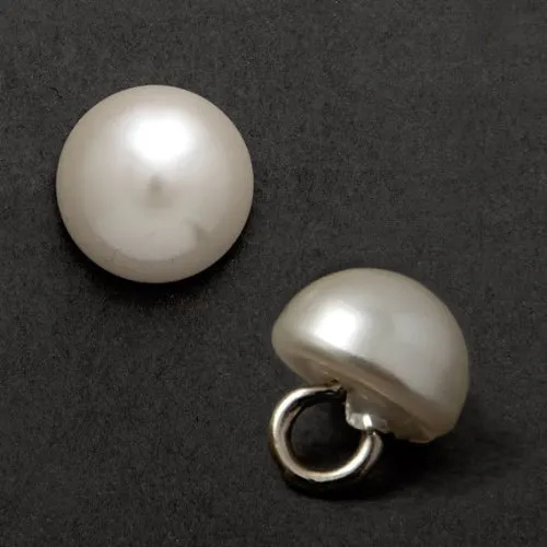 Pearl Plastic Shank Button