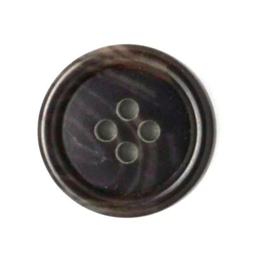 Polyester Shirt Button - Plastic Round Snap Button , Different Sizes in Black with Plain Finish