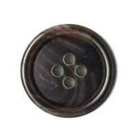 Polyester Shirt Button - Plastic Round Snap Button , Different Sizes In Black With Plain Finish