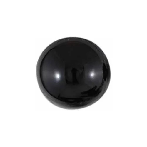 Fancy Shank Button - Plastic, Different Sizes | Round Shape, Black Color, Plain Technique, Versatile Style
