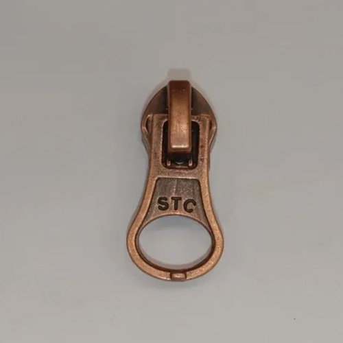 Bag Zip Slider - Brass Material, Various Sizes , Brown Color, Smooth Finish, Anti-Rusting Design for Durable Bag Closure Solutions