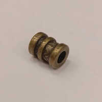 Metal Cord Stopper - Metal, Round Shape, Brown Color With Smooth Finish | Ideal For Industrial And Outdoor Use