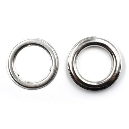 Fancy Brass Eyelets - Metal Plated, Different Sizes, Silver Round Design