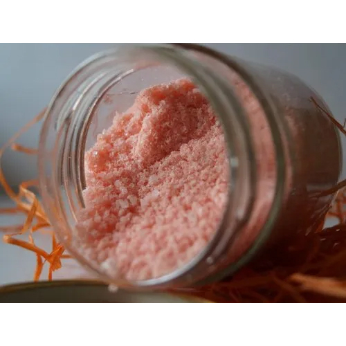 Rose Salts - Epsom Salt 100 gm Jar, Pink Color with Rose, Lemon, Strawberry Fragrance | Refined Form, Ideal for Parlour Use