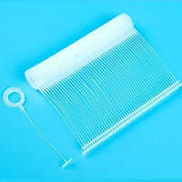 Plastic Tag Pins - Pvc Material, Round Shape, White Color | Industrial Use, No Design Printing
