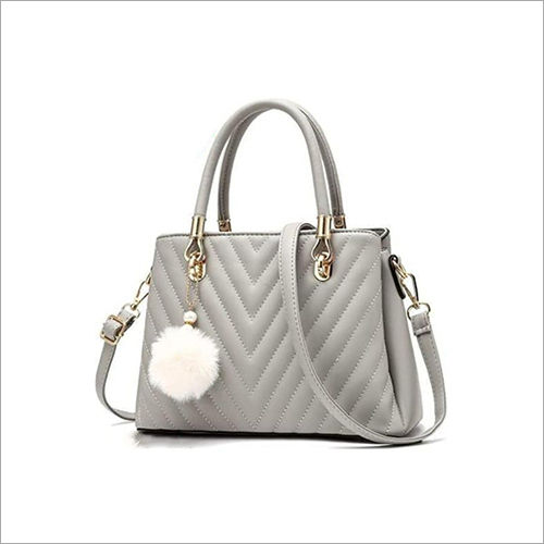 Ladies Grey Party Handbag