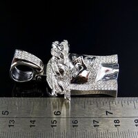 Jesus Diamond Pendants In Natural Diamonds 14K White Gold 3 CT