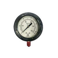 Black Weatherproof Pressure Gauge