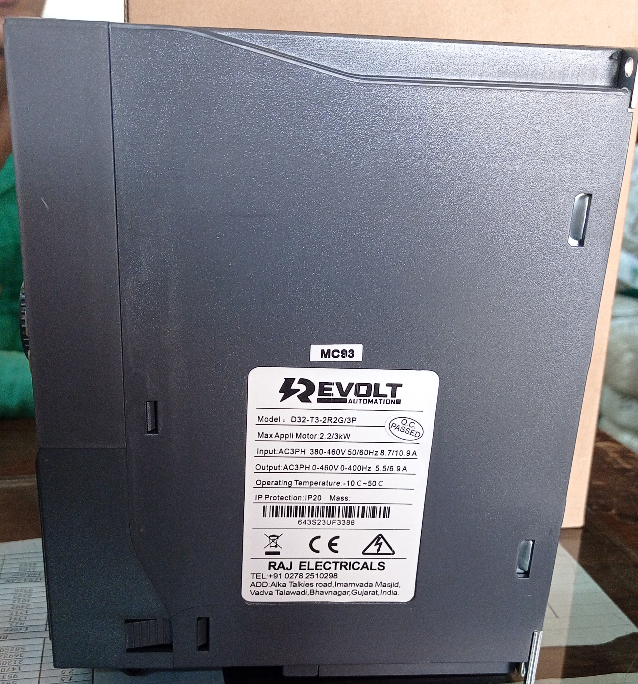 2.2-3 kw Revolt AC Drive