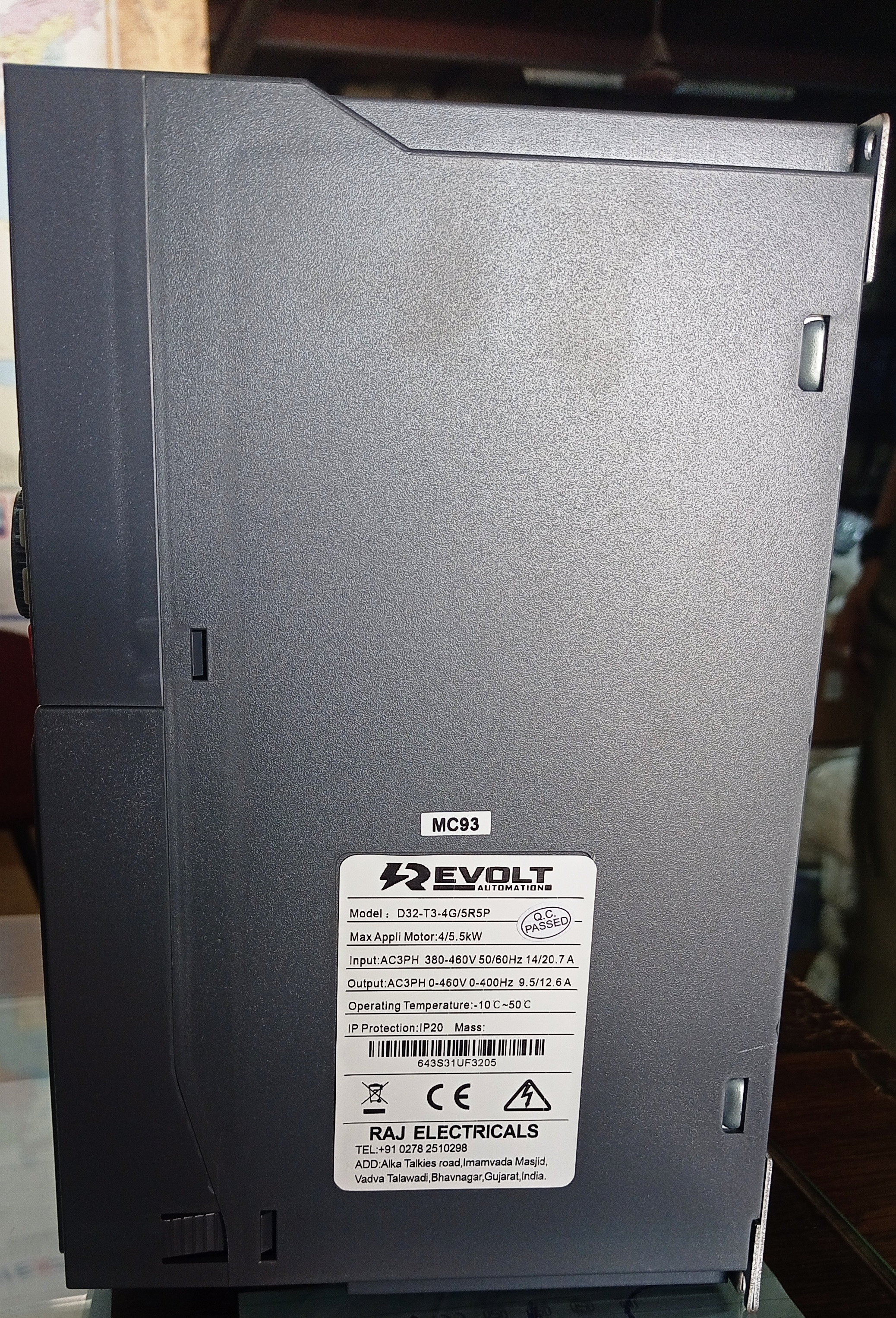 4-5.5kw Revolt AC Drive