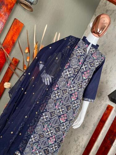 WOMEN DESIGNER NEW HEAVY COTTON WORK SUIT PANT AND DUPATTA...