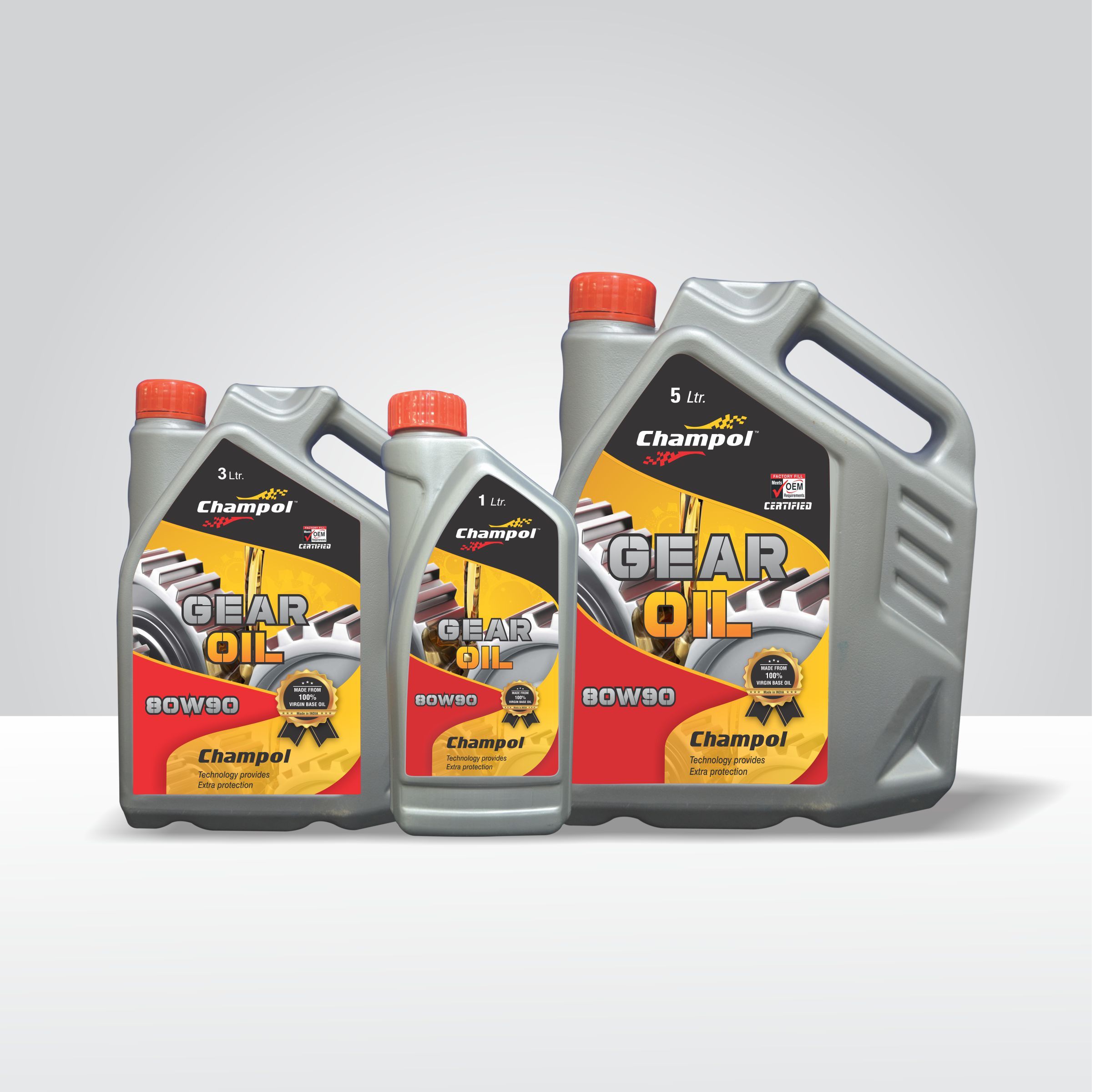 Champol Gear Oil 80W90/85W140/EP90 & 140 (1Ltr/3ltr/5Ltr)