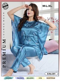 Women Soft And Beutiful Satin Night Wear...